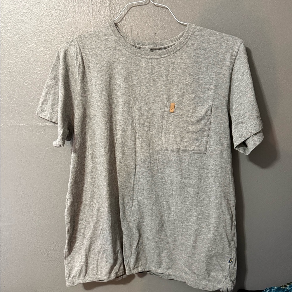 Fjallraven Gray Short Sleeve Tee Casual Comfort